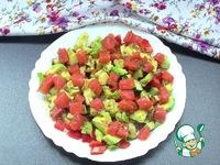 Легкий салат с семгой и овощами ингредиенты