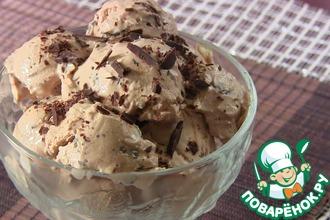 Рецепт: Мороженое из творога с шоколадом