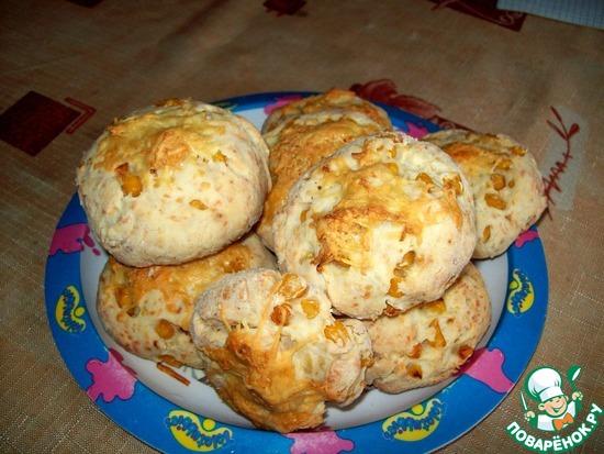 Сырные булочки со сладкой кукурузой