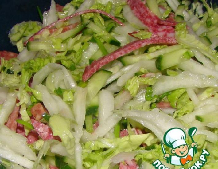Рецепт: Салат из китайской капусты