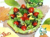 Тёплый салат из баклажанов с майонезной заправкой ингредиенты
