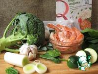 Креветки с зелеными овощами в стиле вок ингредиенты