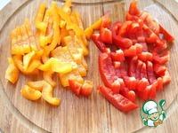 Печеные овощи под соусом баже и золотым пшеном ингредиенты