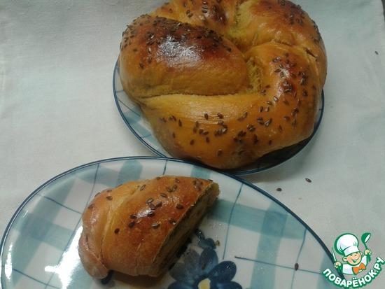 Томатный хлеб Вертунчик с сыром, чесноком и сушеной зеленью