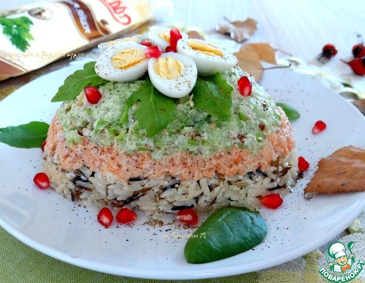 Рецепт: Рыбный салат с рисом и сельдереем