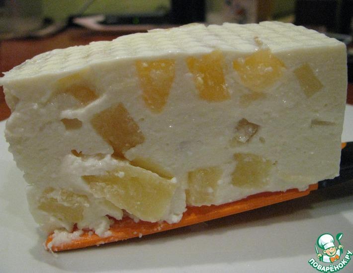 Рецепт: Творожный десерт с ананасом