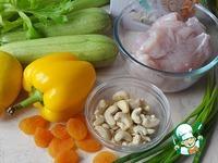 Жареная курица с кешью и овощами ингредиенты