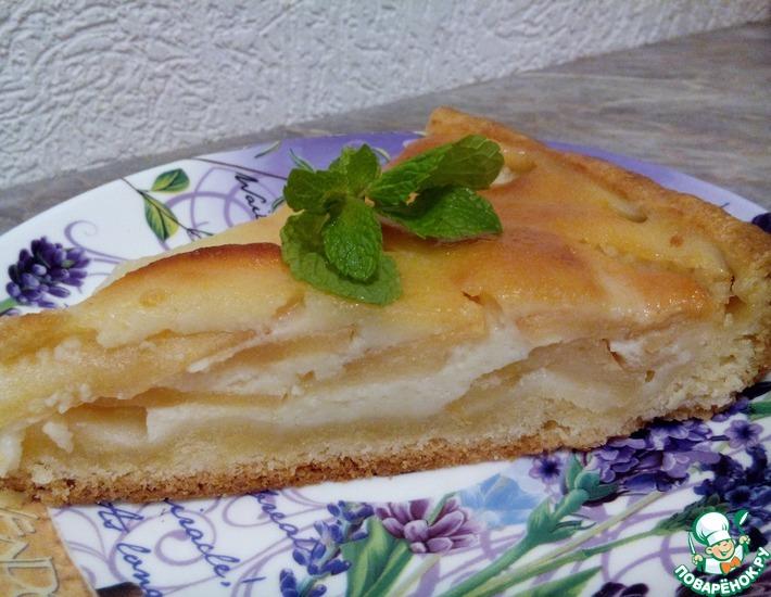 Рецепт: Пирог цветаевский с яблоками