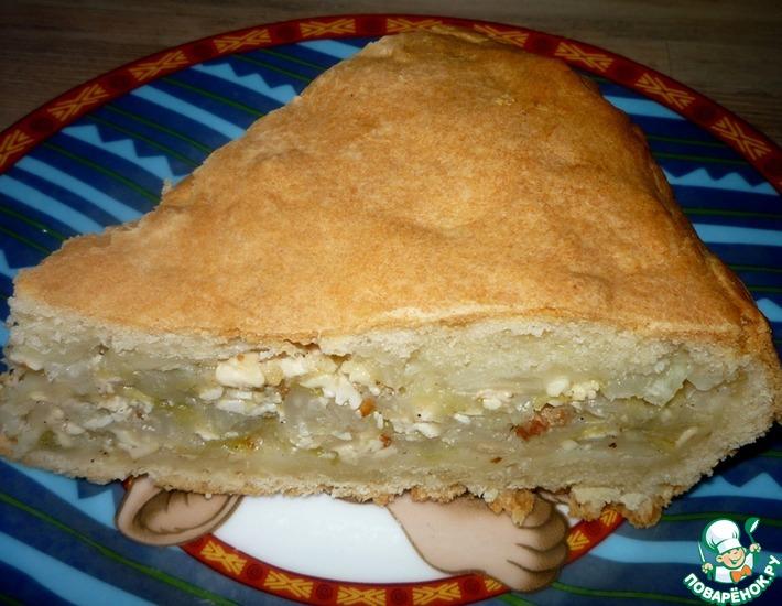 Рецепт: Пирог с капустой и адыгейским сыром