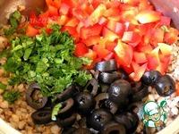 Салат из гречки с маслинами и сладким перцем ингредиенты