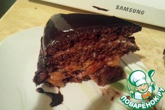 Рецепт: Домашний шоколадный торт Гигант
