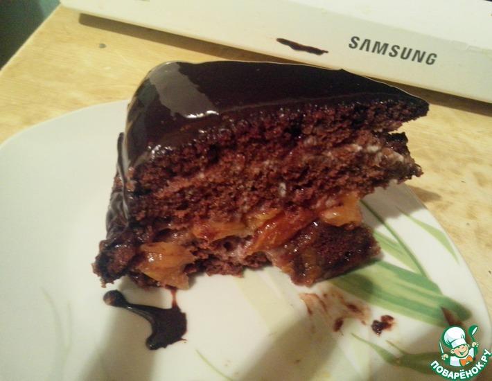 Рецепт: Домашний шоколадный торт Гигант