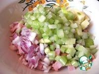 Салат с ветчиной и яблоком ингредиенты