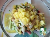 Салат из говядины с ананасом ингредиенты