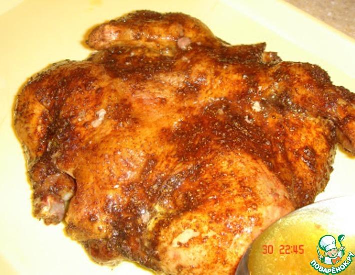 Рецепт: Цыпленок жареный с корицей и чили