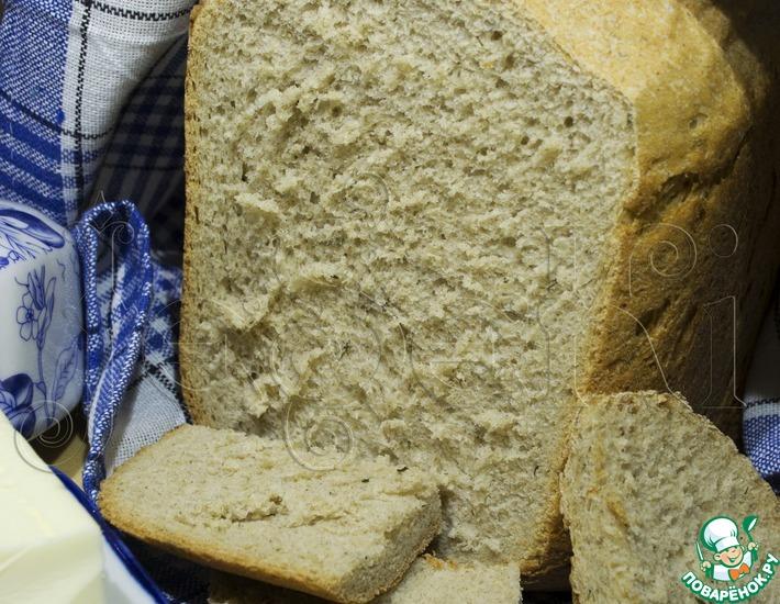 Рецепт: Ржаной хлеб с сушеной зеленью