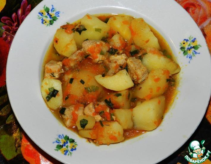 Рецепт: Картофель с мясом Традиционный