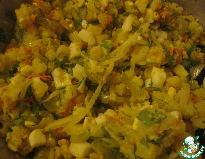Рецепт: Картофельный салат Пестрый