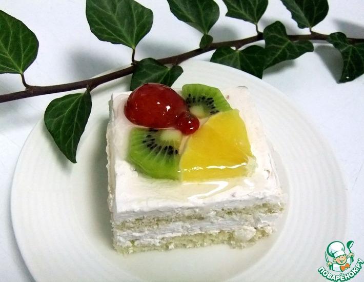 Рецепт: Творожно-йогуртовые пирожные с фруктами