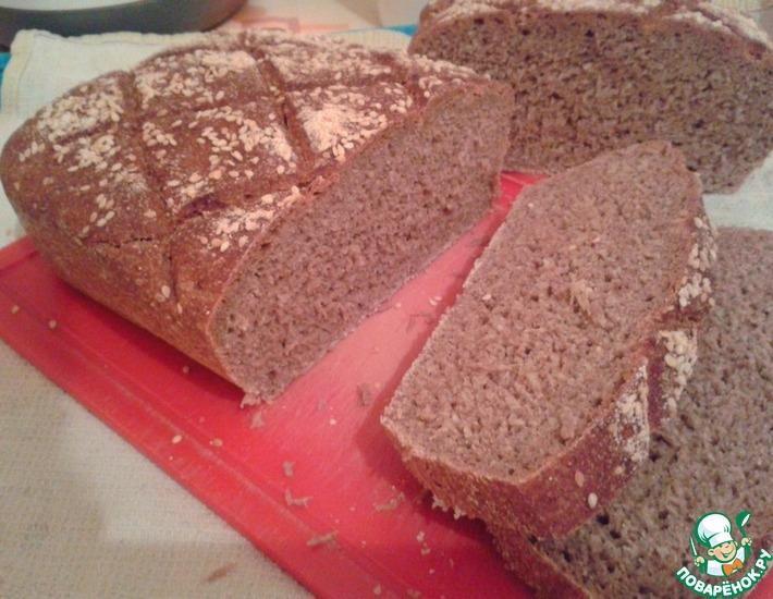Рецепт: Хлеб пшенично-ржаной на закваске