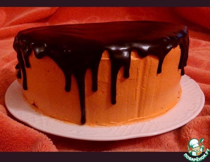 Рецепт: Шоколадно-тыквенный торт