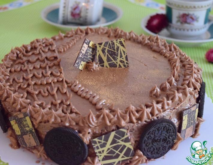 Рецепт: Шоколадный торт на пудинге