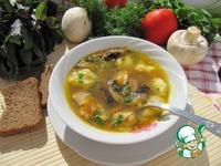 Суп гречневый с грибами и картофельными клецками ингредиенты