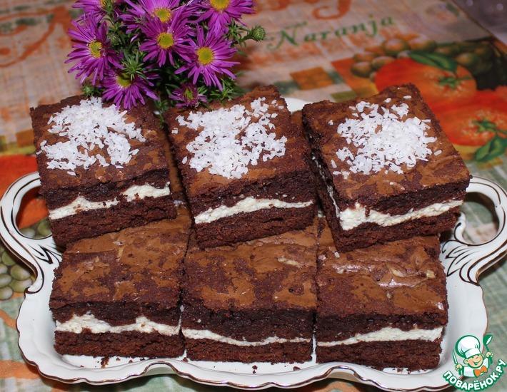 Рецепт: Шоколадно-творожное печенье