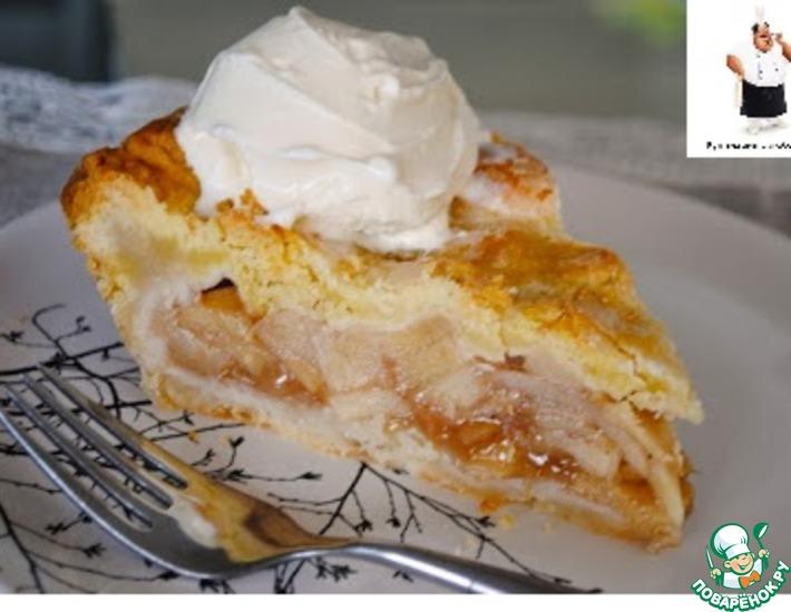 Рецепт: Американский яблочный пирог