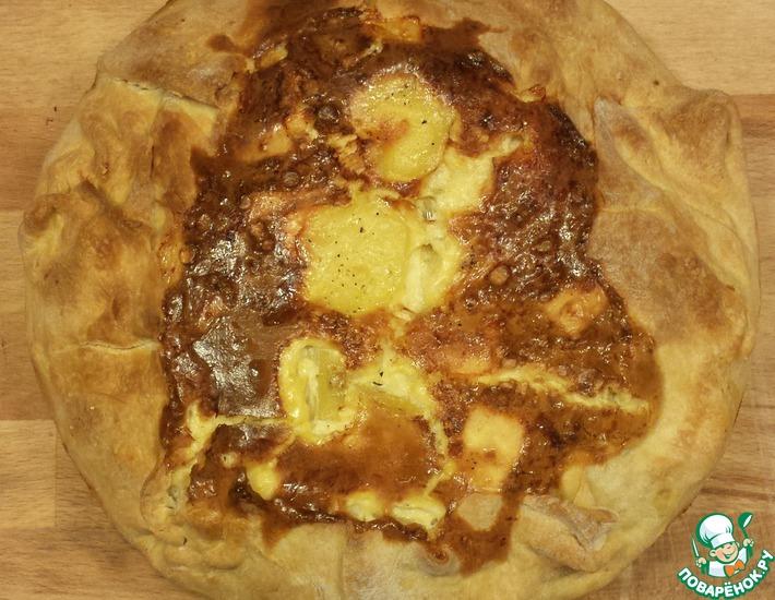 Рецепт: Пирог деревенский картофельный