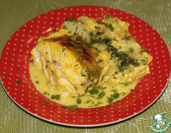 Рецепт: Рыба в кефирно-имбирном маринаде