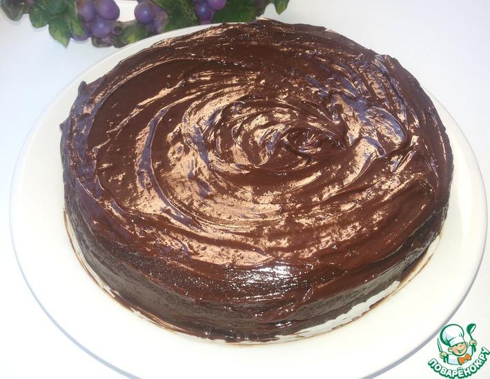 Рецепт: Шоколадный торт-пирожное Коньячный трюфель (в мультиварке)