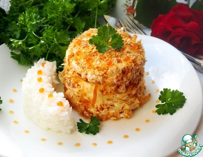 Рецепт: Рыбные пирожные с ароматным рисом
