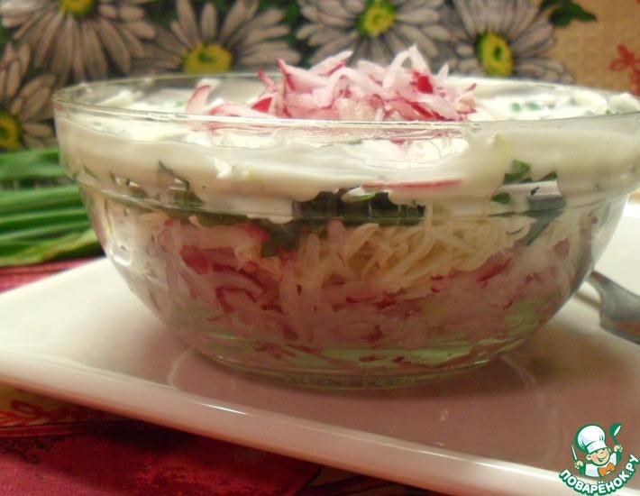 Рецепт: Салат с редисом