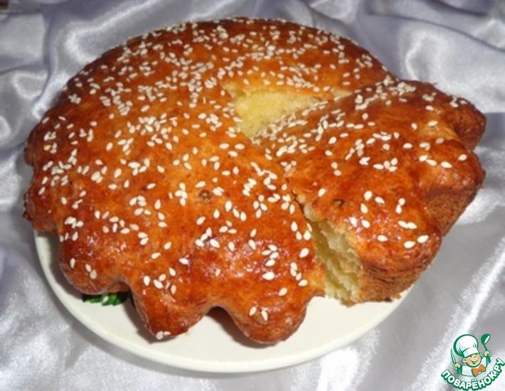 Рецепт: Творожный кекс с медовым ароматом и рисовыми хлопьями