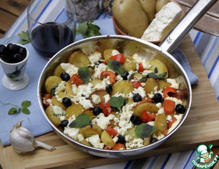 Рецепт: Картофельная сковорода по-гречески