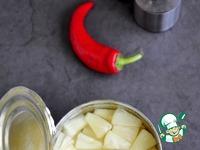 Соус с уткой и овощами в сковороде ингредиенты