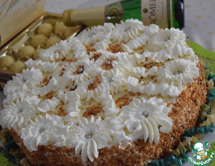 Рецепт: Праздничный торт-шампанское Для друзей!