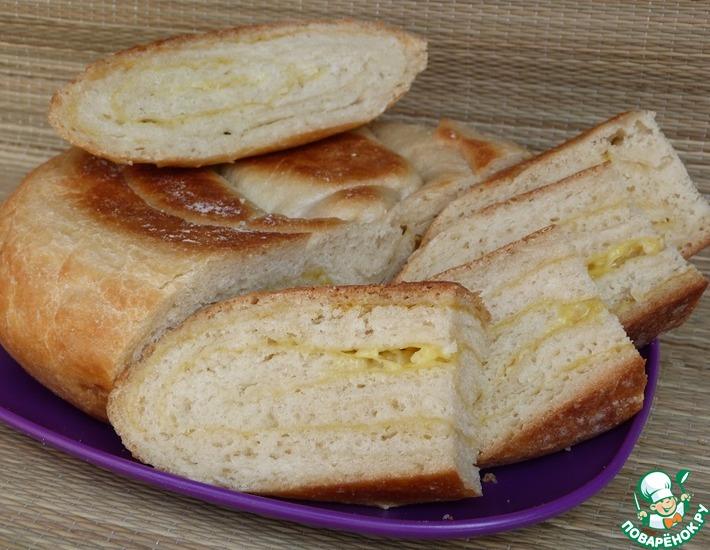 Рецепт: Хлеб с чесноком и сыром