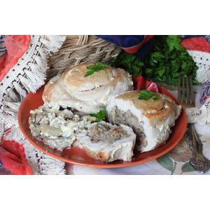 Куриные кармашки с гречкой и грибами