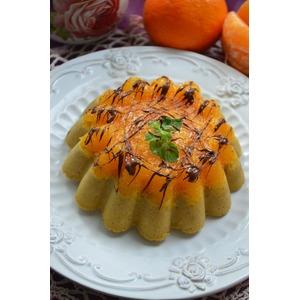 Кофейный пирог с мандаринами