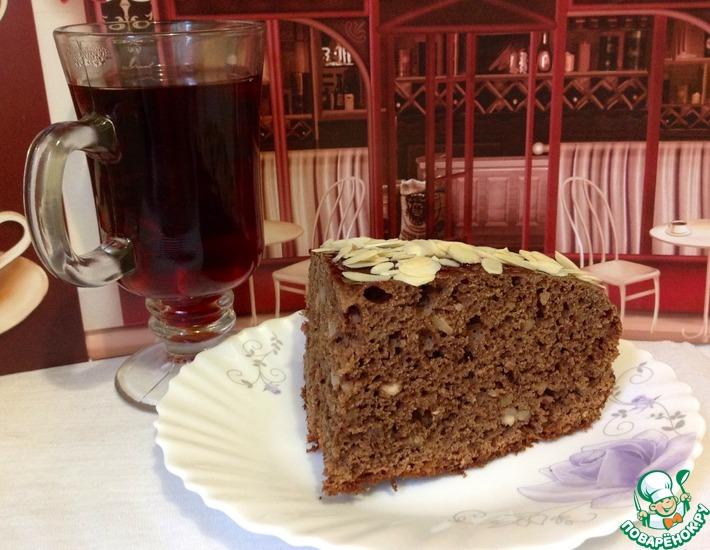 Рецепт: Шоколадно-кофейный пирог с орехами Белочка