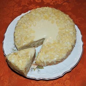 Яблочно-имбирный пирог с белым шоколадом