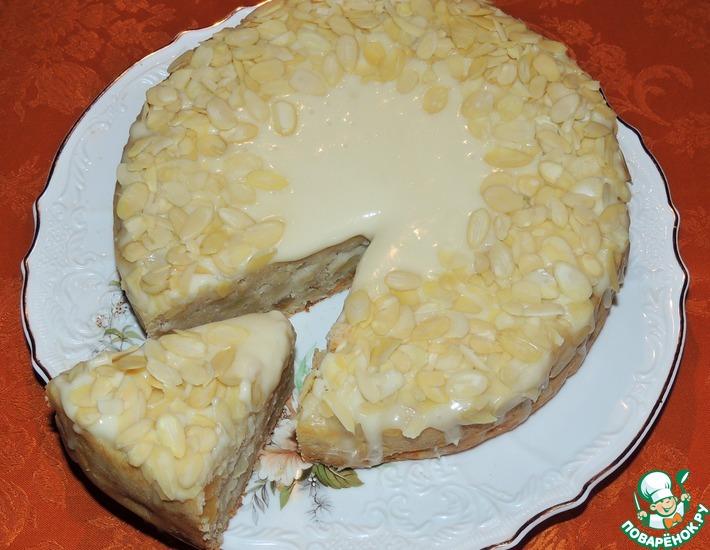 Рецепт: Яблочно-имбирный пирог с белым шоколадом