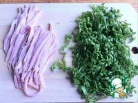 Салат с ветчиной и нектаринами ингредиенты