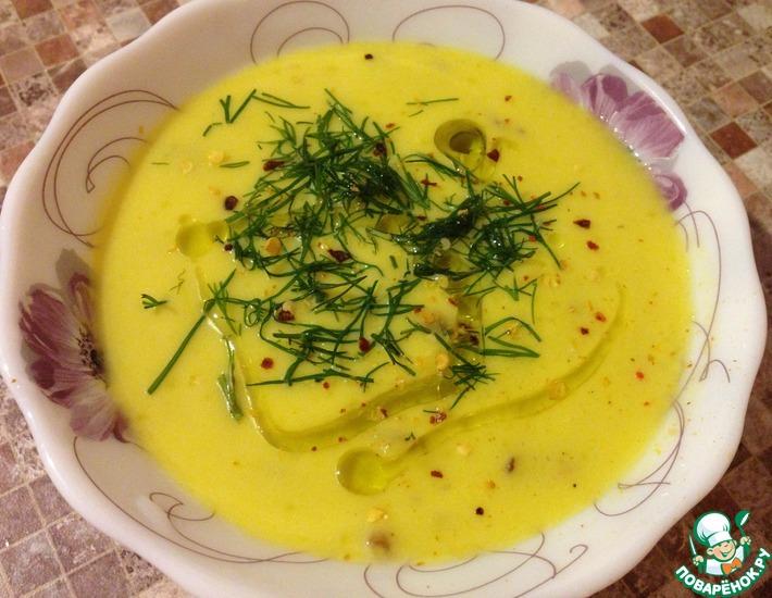 Рецепт: Овощной суп-пюре с белыми грибами