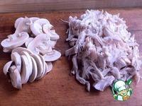 Похлёбка из курицы с кальмаром, грибами и стручковой фасолью ингредиенты