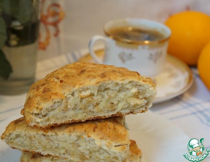 Рецепт: Быстрый овсяно-сырный хлеб к завтраку