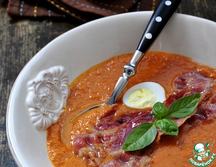 Рецепт: Тыквенный суп-пюре с брусникой