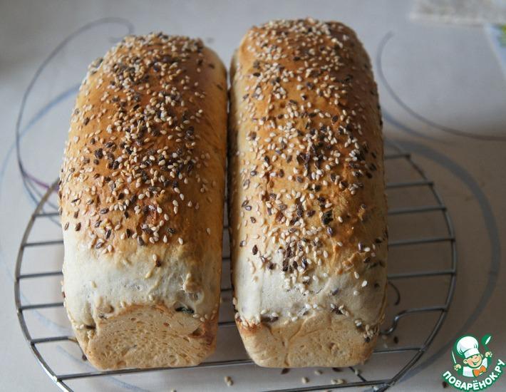 Рецепт: Хлеб с семечками Здоровье